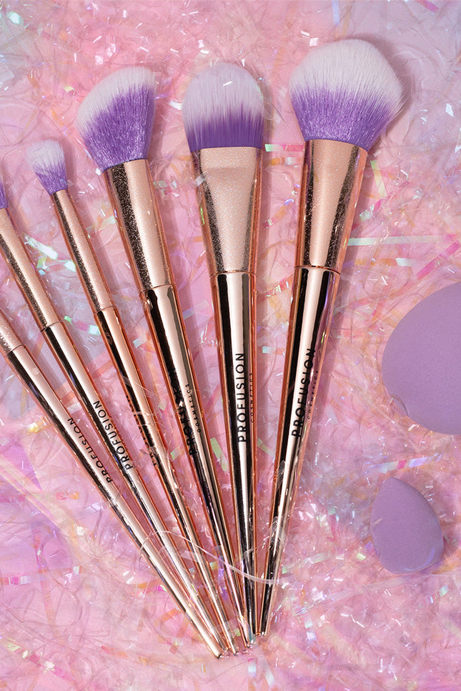 Profusion Cosmetics - Brush Crush 8 PC Brush & Sponge Set