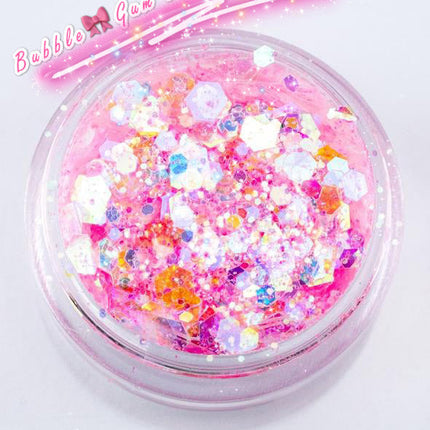 Inked Doll Cosmetics - BUBBLEGUM RUSH Chunky Glamdoll Glitter Mix