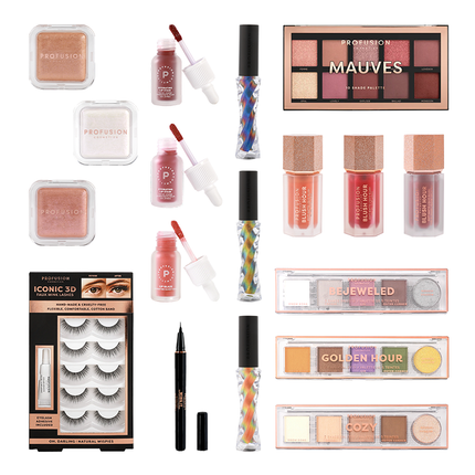 Profusion Cosmetics - Exclusive Beauty Bundle: 18-Piece Essential Makeup Collection