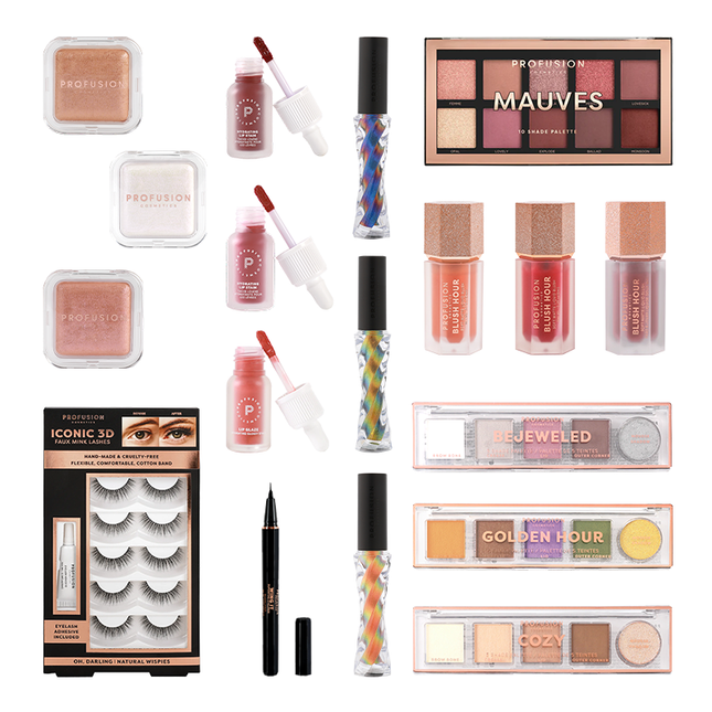 Profusion Cosmetics - Exclusive Beauty Bundle: 18-Piece Essential Makeup Collection