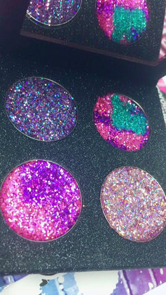 Inked Doll Cosmetics - BURLESQUE CIRCUS METALLIC Pressed Glitter Quad