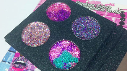 Inked Doll Cosmetics - BURLESQUE CIRCUS METALLIC Pressed Glitter Quad