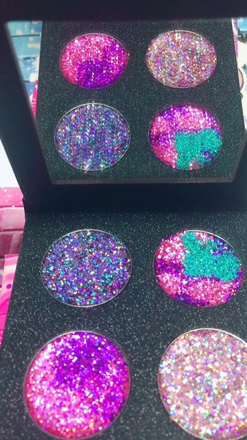Inked Doll Cosmetics - BURLESQUE CIRCUS METALLIC Pressed Glitter Quad
