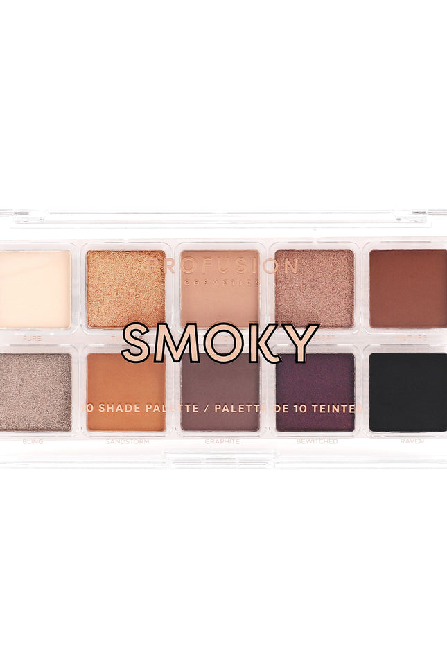 Profusion Cosmetics - Essentials 10 Shade Palette – Smoky