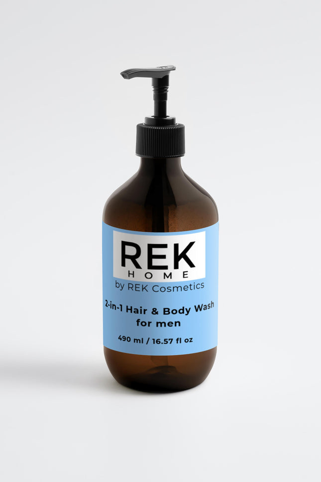 REK Cosmetics - 2-in-1 Hair & Body Wash for men