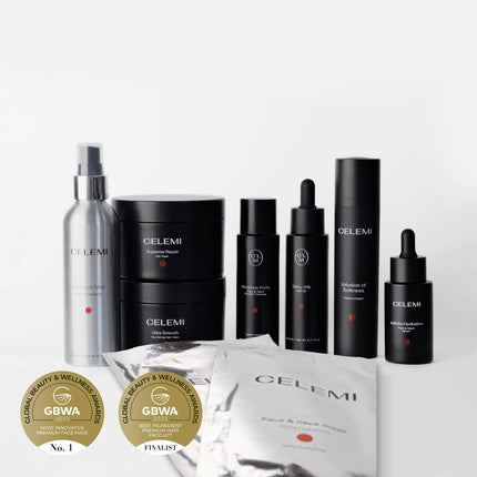 Celemi Cosmetics - Total Care Package for Stronger Hair, Hydrated Face, and Gentle Hand Care
