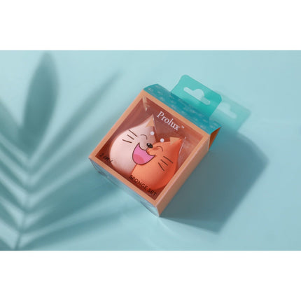 Prolux Cosmetics - 2 in 1 Cat Sponge Set