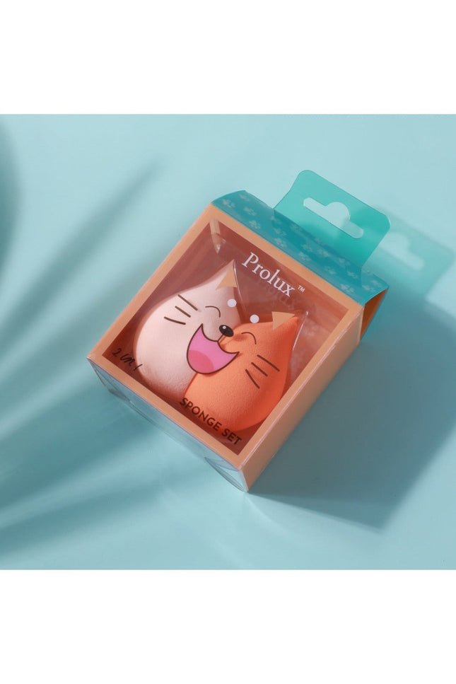 Prolux Cosmetics - 2 in 1 Cat Sponge Set