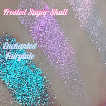 Inked Doll Cosmetics - FROSTED SUGAR Unicorn SKULL Pressed Duochrome