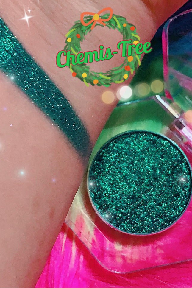 Inked Doll Cosmetics - *Lmt. Edt. Holiday* CHEMIS-TREE Pressed Duochrome