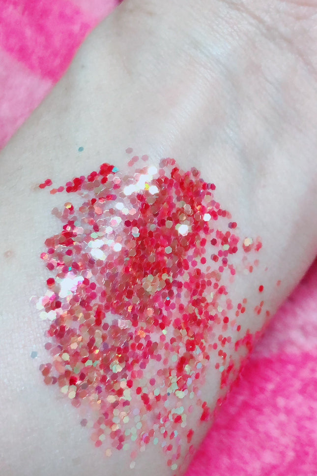 Inked Doll Cosmetics - CHERRY BOMB! Chunky Iridescent Glamdoll Glitter