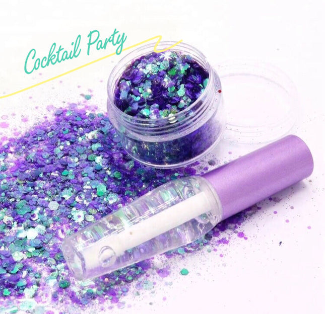 Inked Doll Cosmetics - COCKTAIL PARTY Chunky Glamdoll Glitter