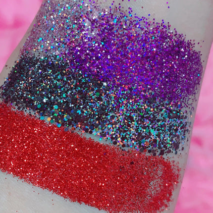 Inked Doll Cosmetics - *GLITTER SYRINGES* + FATAL VOWS LASH* DUO "Coffin Collections" GlamDoll Glitter