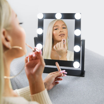 Lurella Cosmetics - 9 Bulb Vanity Mirror - Jet Black