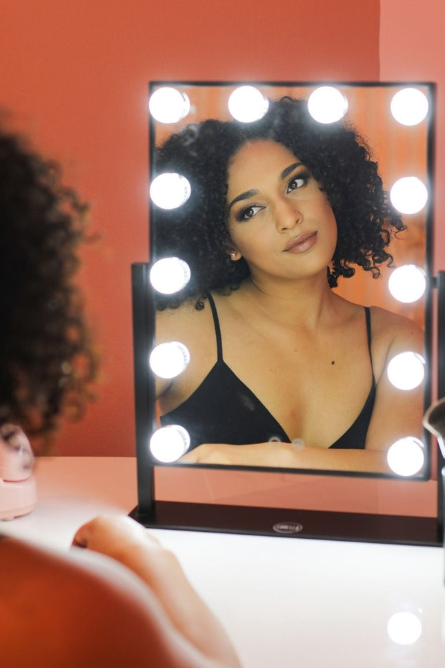 Lurella Cosmetics - 12 Bulb Vanity Mirror - Black