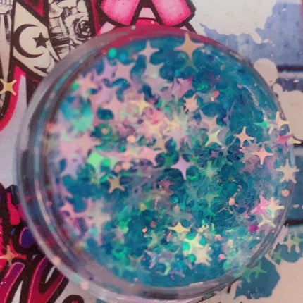Inked Doll Cosmetics - COTTON CANDY BLUE Diamond Glow
