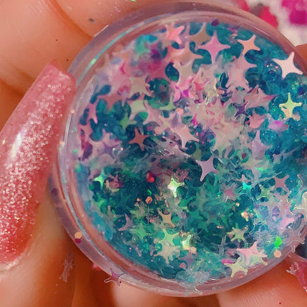 Inked Doll Cosmetics - COTTON CANDY BLUE Diamond Glow