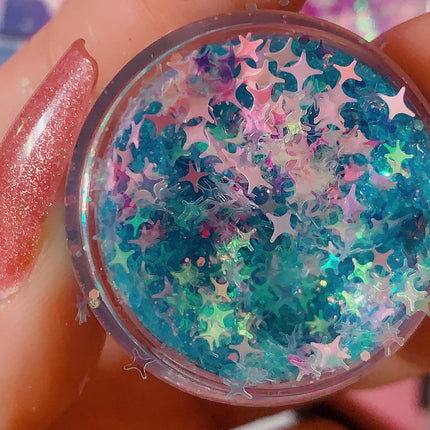 Inked Doll Cosmetics - COTTON CANDY BLUE Diamond Glow