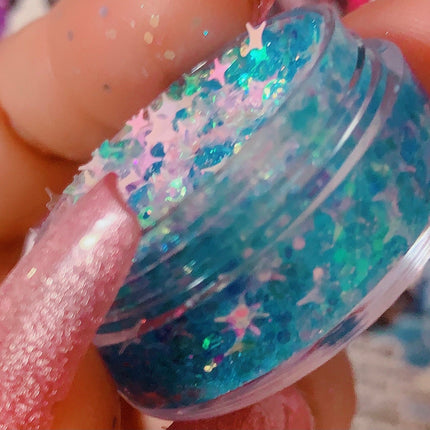 Inked Doll Cosmetics - COTTON CANDY BLUE Diamond Glow