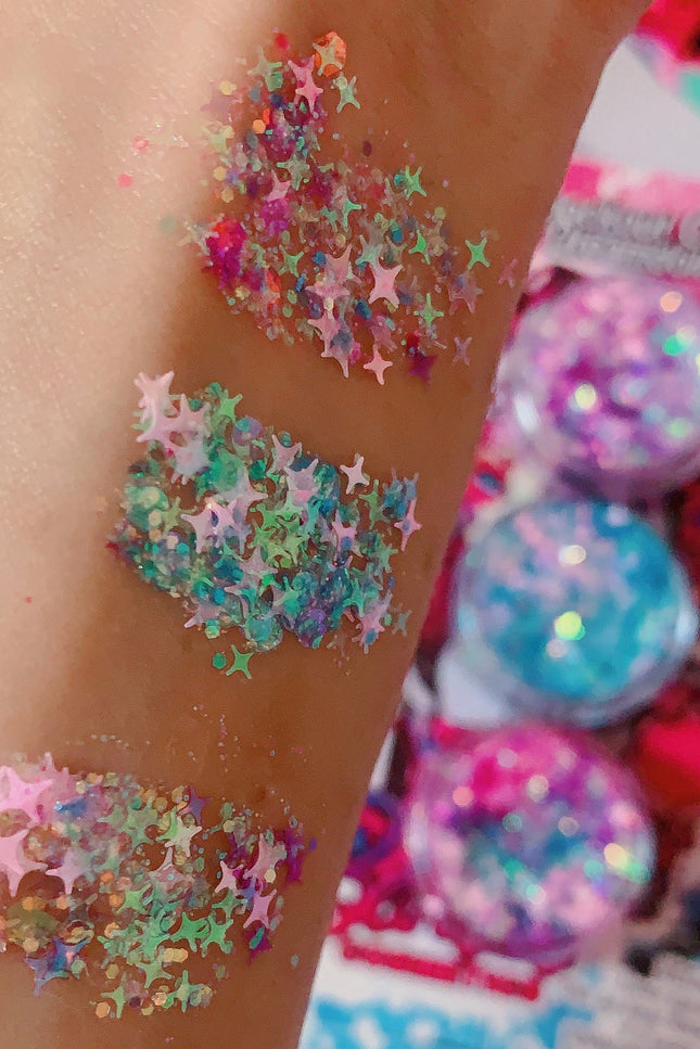 Inked Doll Cosmetics - COTTON CANDY BLUE Diamond Glow