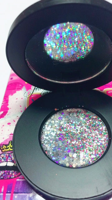 Inked Doll Cosmetics - "CRYSTAL CHANDELIER !" Duo Chrome Metallic Pressed Glitter!