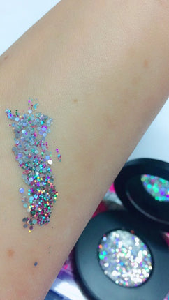 Inked Doll Cosmetics - "CRYSTAL CHANDELIER !" Duo Chrome Metallic Pressed Glitter!