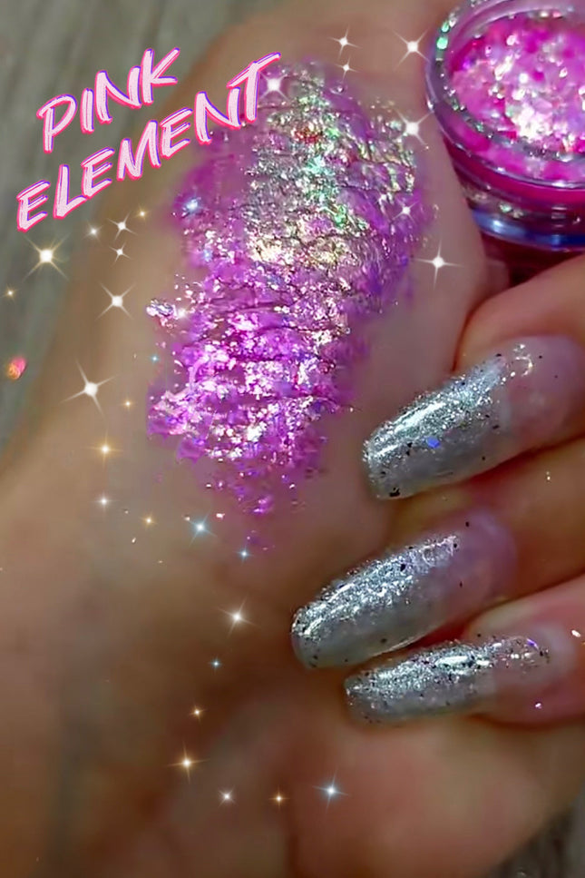 Inked Doll Cosmetics - PINK ELEMENT “Galactal Goddess” Gel Flakes