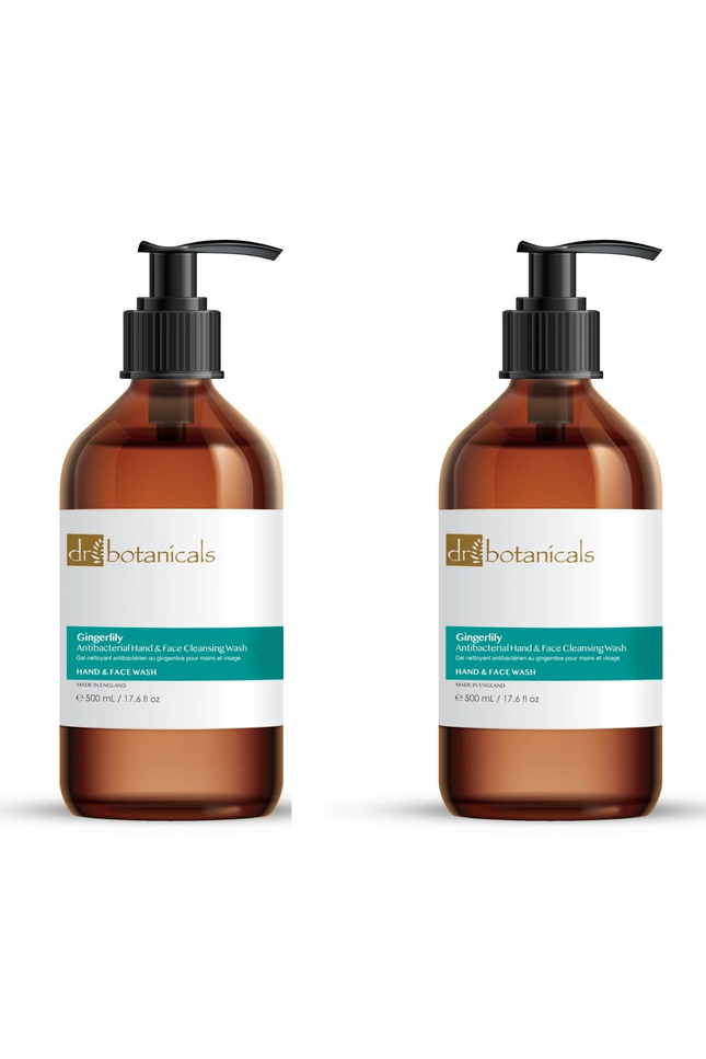 skinChemists US - Dr Botanicals Gingerlily Hand & Face Cleansing Wash 500ml Twin Value Savings Pack