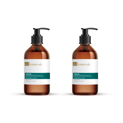 skinChemists US - Dr Botanicals Gingerlily Hand & Body Moisturising Lotion 500ml Twin Value Savings Pack