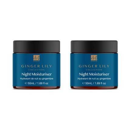 skinChemists US - Dr Botanicals Gingerlily Night Moisturiser 50ml Twin Value Savings Pack