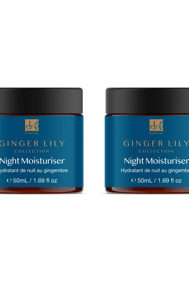 skinChemists US - Dr Botanicals Gingerlily Night Moisturiser 50ml Twin Value Savings Pack