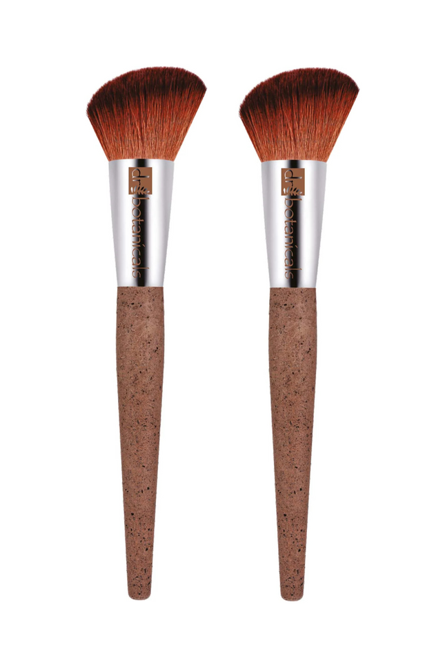 skinChemists US - Dr Botanicals Coffee Ground Blush Brush Twin Value Savings Pack