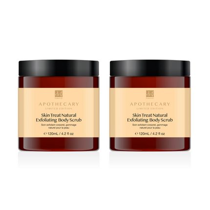 skinChemists US - Dr Botanicals Skin Treat Natural Exfoliating Body Scrub 120ml Twin Value Savings Pack
