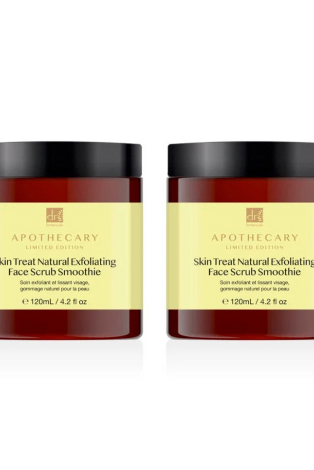 skinChemists US - Dr Botanicals Skin Treat Natural Exfoliating Face Scrub Smoothie 120ml Twin Value Savings Pack