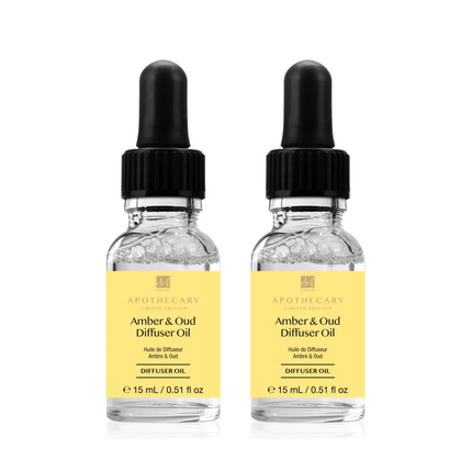 skinChemists US - Dr Botanicals Deep Relax & Calm Amber & Oud Diffuser Oil 15ml Twin Value Savings Pack