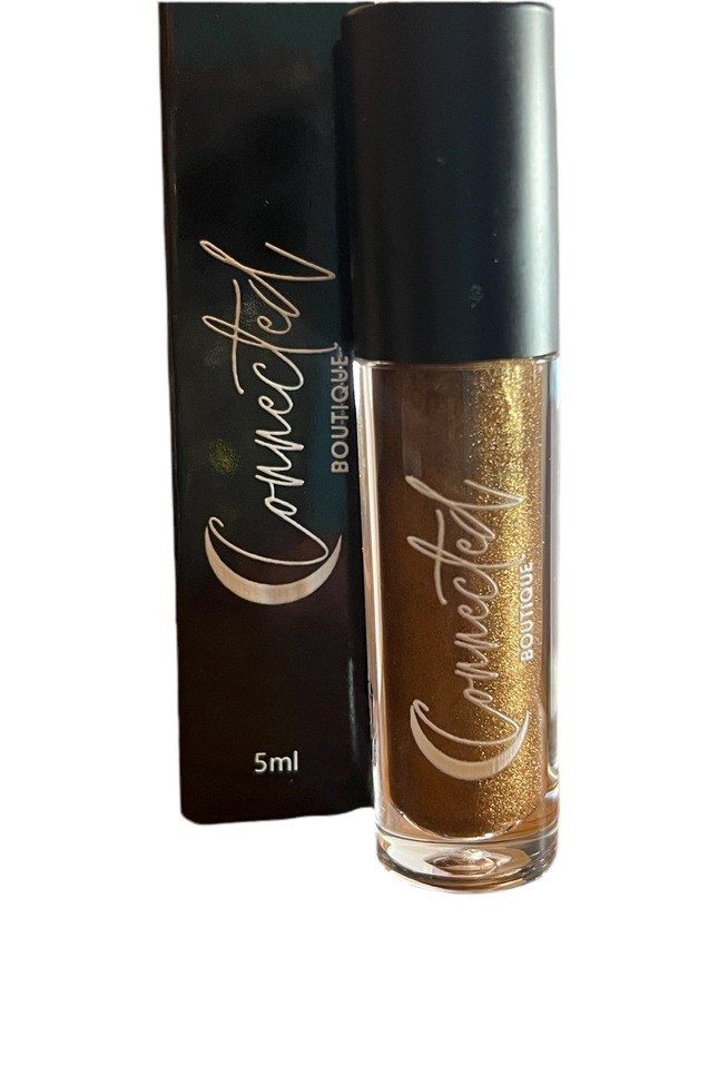 Connected Boutique - NY -  Brown Shimmer Lip Gloss – Neutral Nude Shine