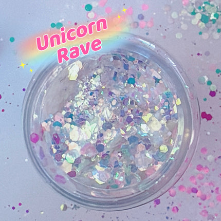 Inked Doll Cosmetics - POLAR-IZING (Ice Blue) Chunky Iridescent Glamdoll Glitter