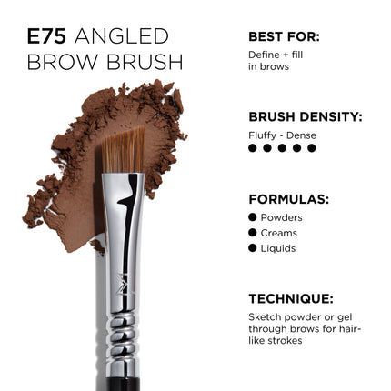 Sigma Beauty - E75 Angled Brow Brush