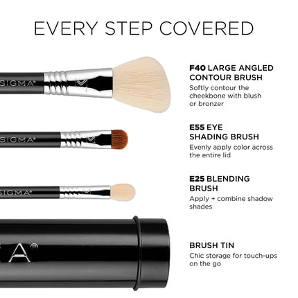 Sigma Beauty - Essential Trio Brush Set