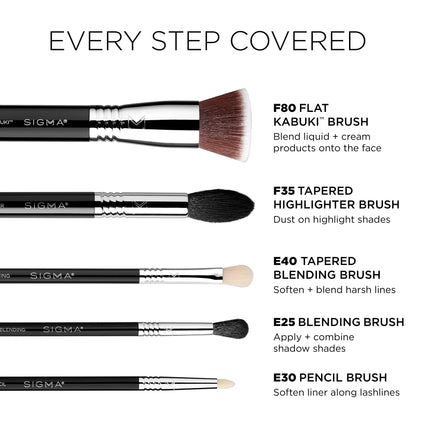 Sigma Beauty - Most-Wanted Brush Set
