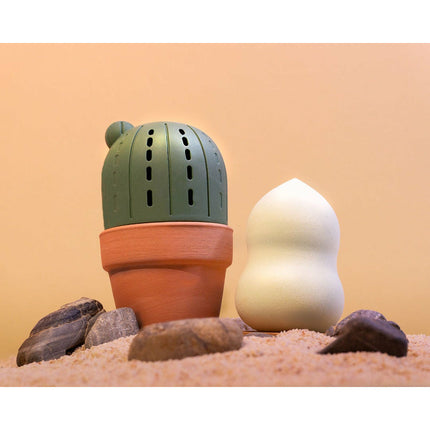 Profusion Cosmetics - Desert Sage | Blend & Wander Makeup Sponge with Cactus Case
