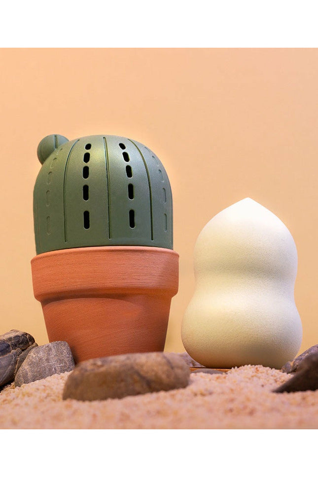 Profusion Cosmetics - Desert Sage | Blend & Wander Makeup Sponge with Cactus Case