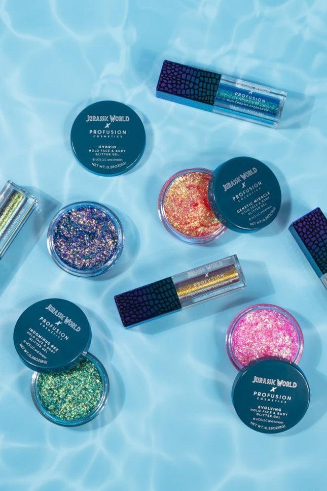 Profusion Cosmetics - Jurassic World | It Can Camouflage! Holo Face & Body Glitter Gel