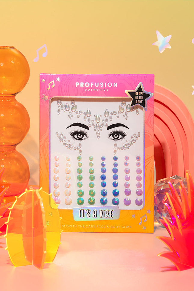Profusion Cosmetics - It's a Vibe | Glow-in-the-Dark Face & Body Gems