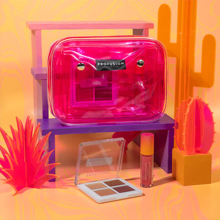 Profusion Cosmetics - It's a Vibe | Festival Ready 3-pc Bag & Cosmetic Set