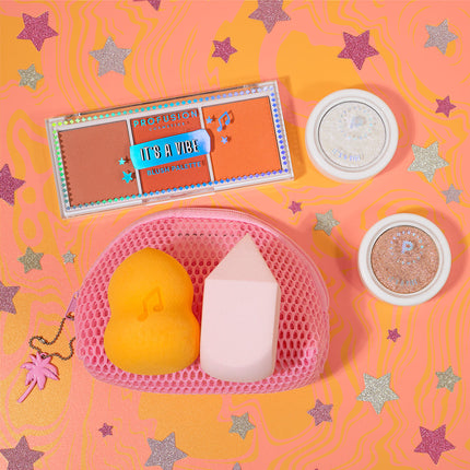 Profusion Cosmetics - It's a Vibe | Feel the Beat 3-pc Blending Sponge and Bag Set
