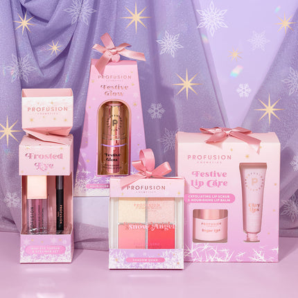 Profusion Cosmetics - Frosted Snow Sparkle | Sugar Lip Scrub and Hydrating Lip Balm