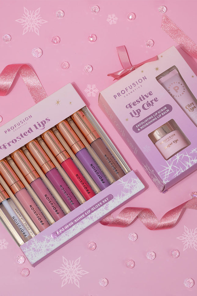 Profusion Cosmetics - Frosted Snow Sparkle | Frosted Lip Gloss Set