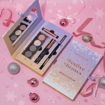 Profusion Cosmetics - Frosted Snow Sparkle | Festive Brows Defining Kit