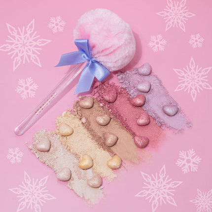 Profusion Cosmetics - Frosted Snow Sparkle | Twinkling Lights Powder Puff Set